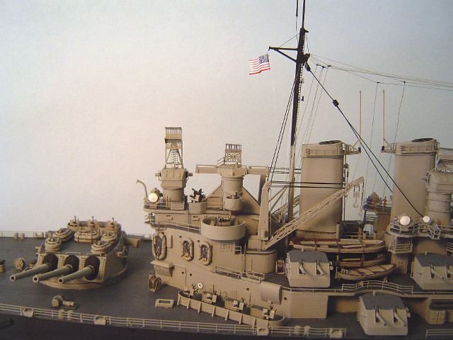 Battleship model with flags free wallpaper - medium preview image
