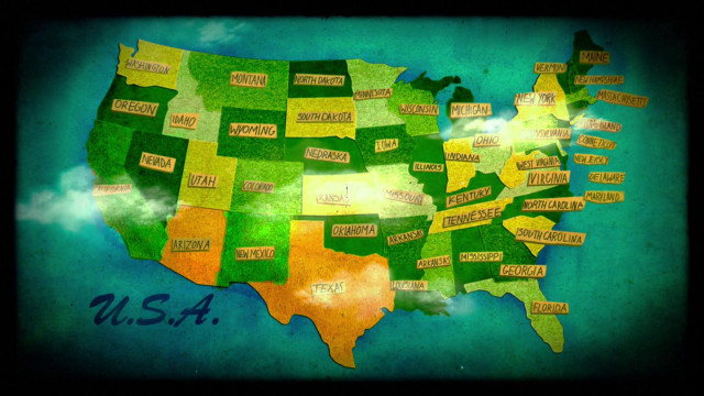 Us map states sky clouds free wallpaper - medium preview image