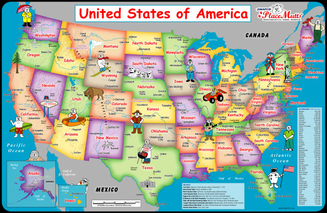 Us map red blue car free wallpaper - medium preview image