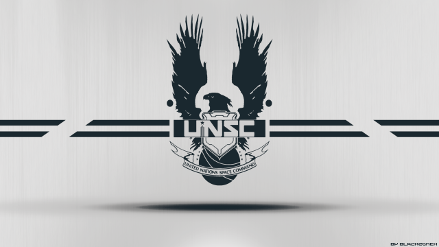 Birds logo unsc black white free wallpaper - medium preview image