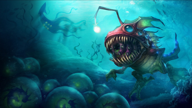Strange creature big mouth teeth free wallpaper - medium preview image