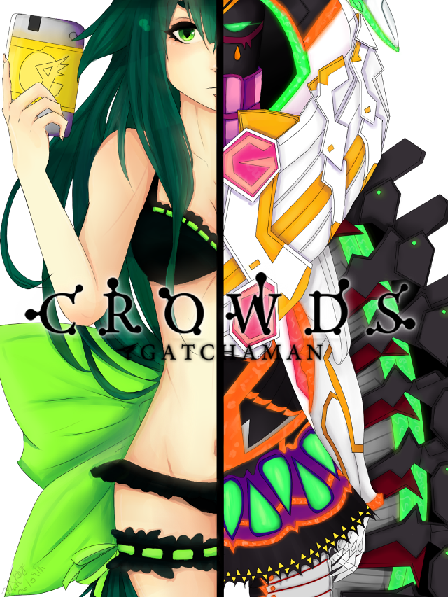 Anime characters green hair black #2 free wallpaper - medium preview image
