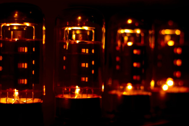 Table lights dark red plasma free wallpaper - medium preview image