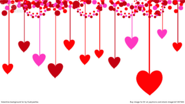 Hearts hanging dots romantic love free wallpaper - medium preview image