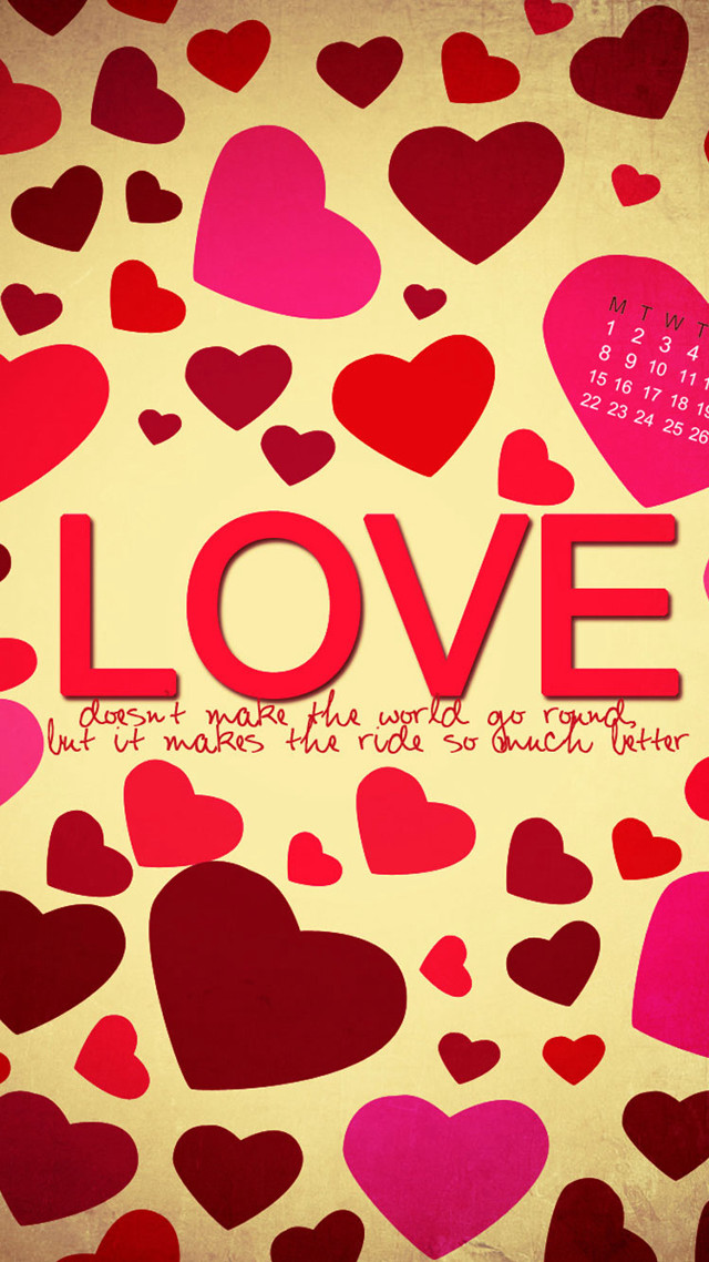 Valentines day card hearts love free wallpaper - medium preview image