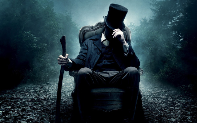 Man top hat coat chair free wallpaper - medium preview image