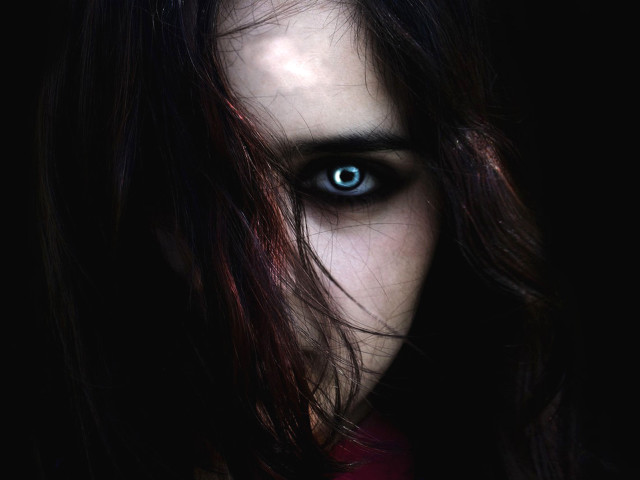Gothic portrait blueeyes longhair redtie free wallpaper - medium preview image