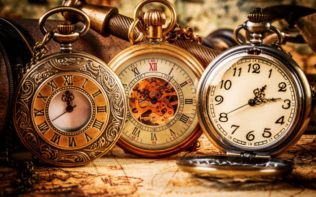 Pocket watches map clock table free wallpaper - medium preview image