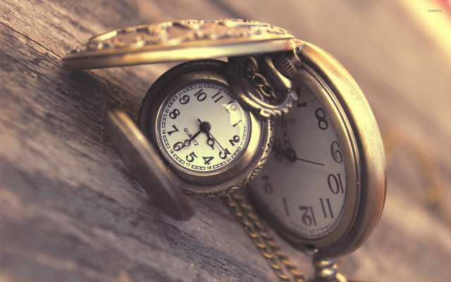 Pocket watch chain wooden surface free wallpaper - medium preview image