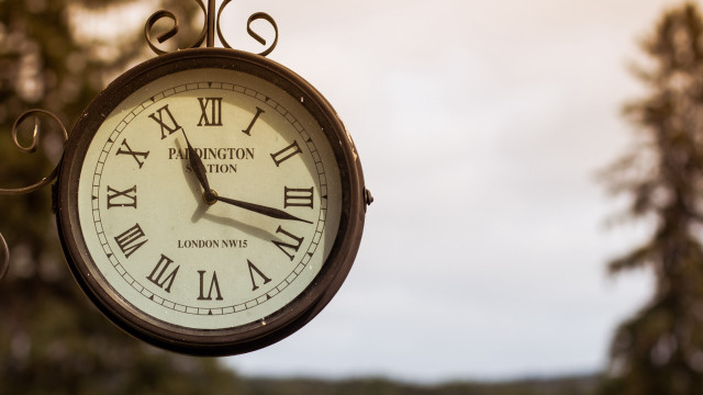 Clock tree sky background foreground free wallpaper - medium preview image