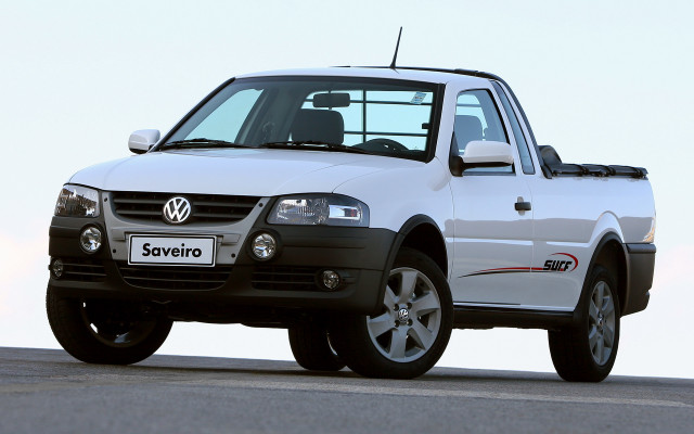 White pickup truck road sky free wallpaper - medium preview image