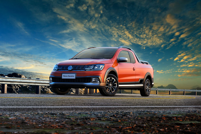 Red pickup truck sunset blue free wallpaper - medium preview image