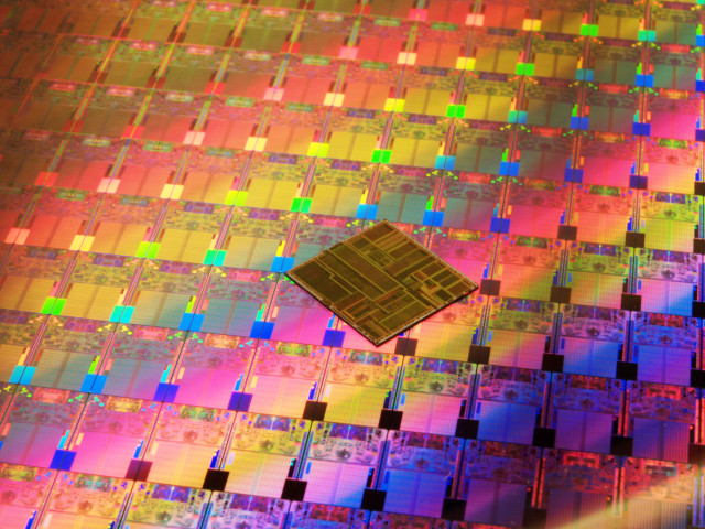 Micro processor chip colorful background free wallpaper - medium preview image