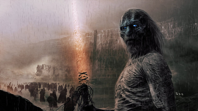 Giant head rain walking boys free wallpaper - medium preview image
