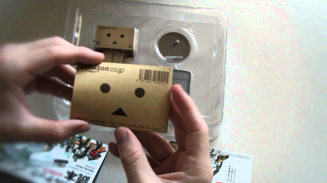 Person holding cardboard box face free wallpaper - medium preview image