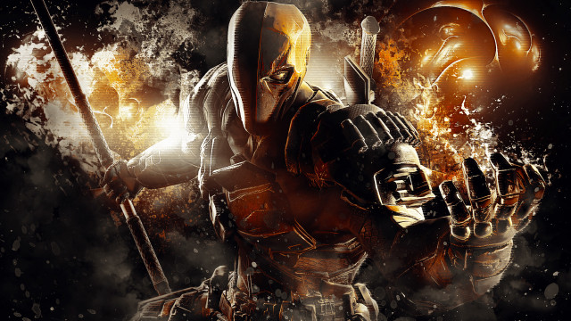 Man yellow mask sword gun #3 free wallpaper - medium preview image