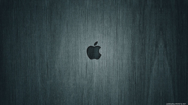 Black apple logo dark background free wallpaper - medium preview image