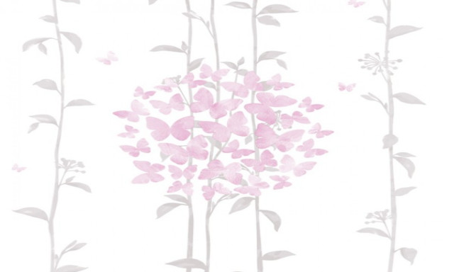 Pink flower leaves wallpaper white free wallpaper - medium preview image