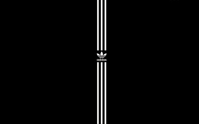 Adidas black white pole logo free wallpaper - medium preview image