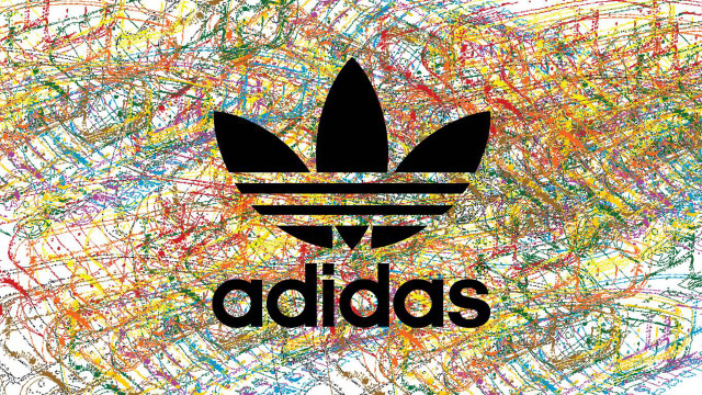 Black adidas logo white background free wallpaper - medium preview image