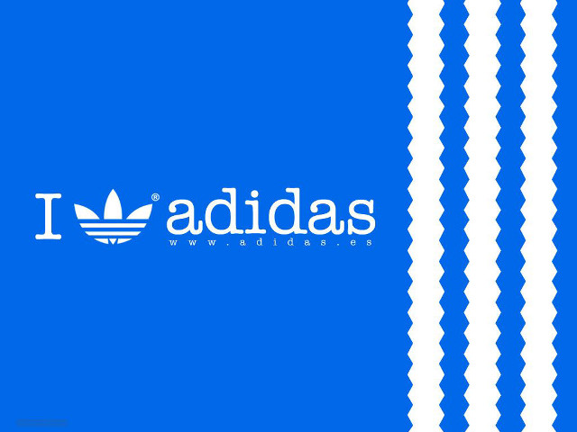 Adidas blue white wall stripe free wallpaper - medium preview image