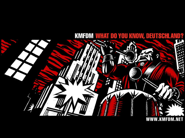 Gasmask man red poster underground free wallpaper - medium preview image