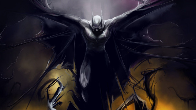 Demonic bat wings spread eyes free wallpaper - medium preview image