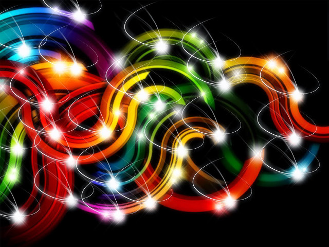 Colorful abstract background lights swirls free wallpaper - medium preview image