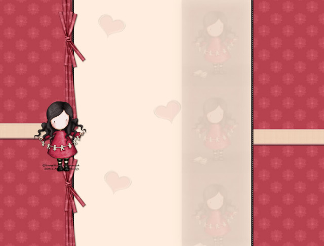 Girl red dress red wall free wallpaper - medium preview image