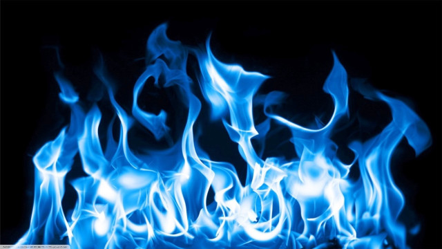 Blue fire dark background white free wallpaper - medium preview image