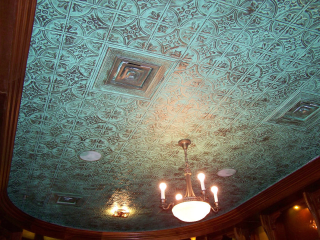 Ceiling chandelier painted restaurant bar free wallpaper - medium preview image
