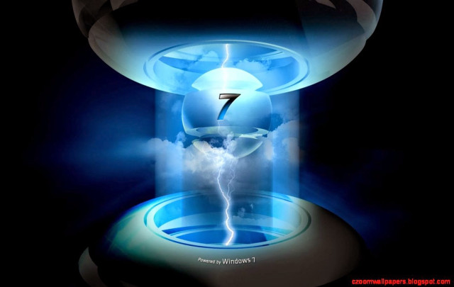 Blue light glass container lightning free wallpaper - medium preview image