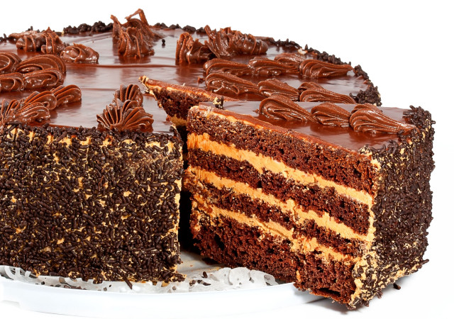 Chocolate cake autumn leaves fire free wallpaper - medium preview image