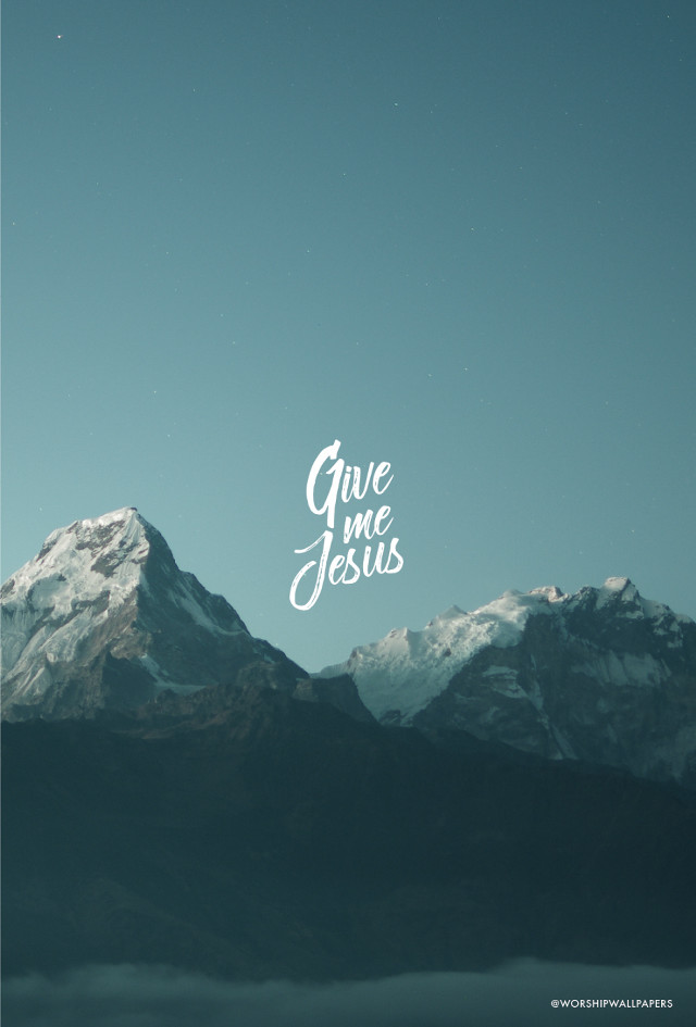 Mountain handwritten message give me free wallpaper - medium preview image