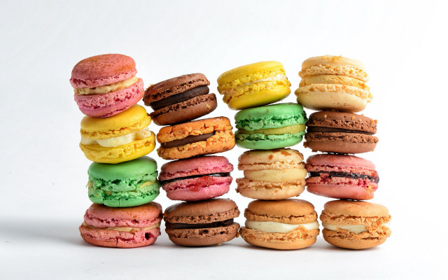 Macaroons colorful flavors stacked m free wallpaper - medium preview image