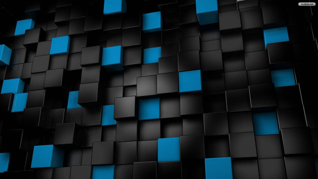 Black blue background squares pattern #9 free wallpaper - medium preview image