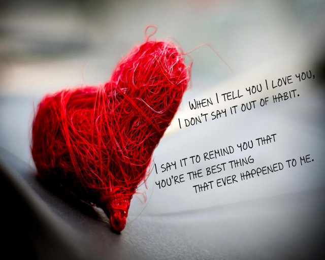 Red heart poem table string #7 free wallpaper - medium preview image