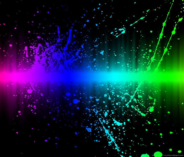 Colorful background paint splatters rainbow free wallpaper - medium preview image