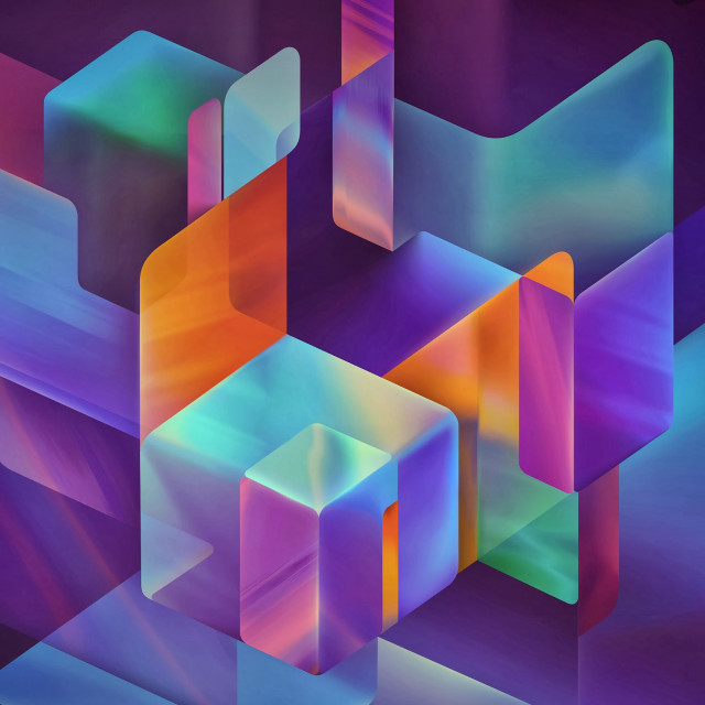 Colorful abstract background variety shapes #2 free wallpaper - medium preview image