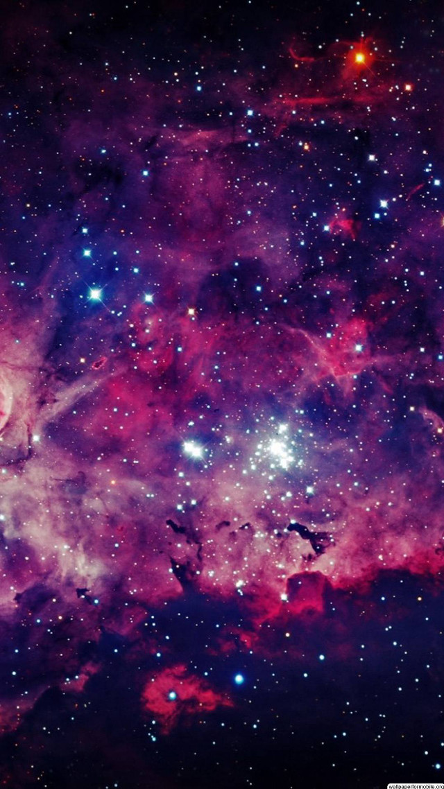 Stars cluster purple background blue free wallpaper - medium preview image