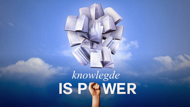 Hand holding books sky background free wallpaper - medium preview image