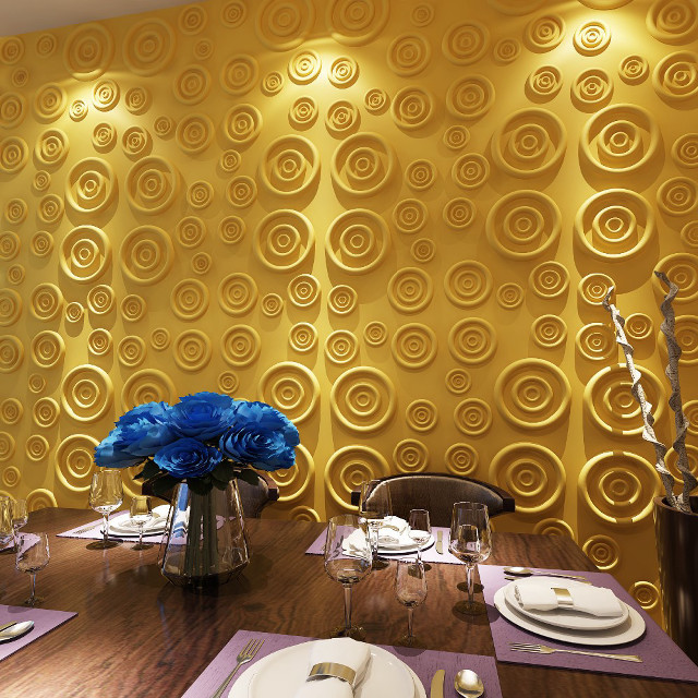 Table vase flowers gold wall free wallpaper - medium preview image