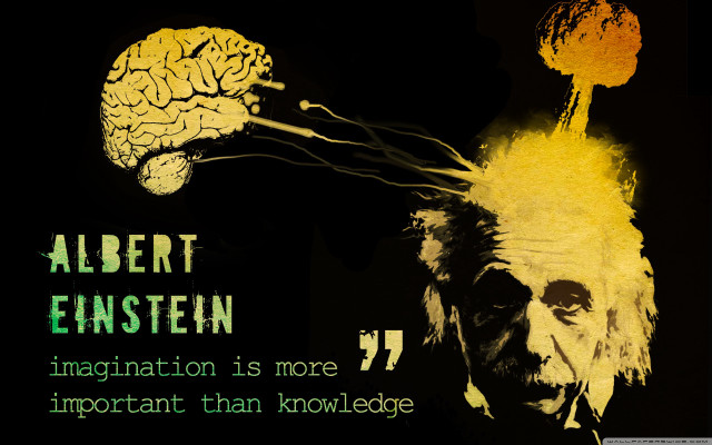 Albert einstein innovation quote poster free wallpaper - medium preview image