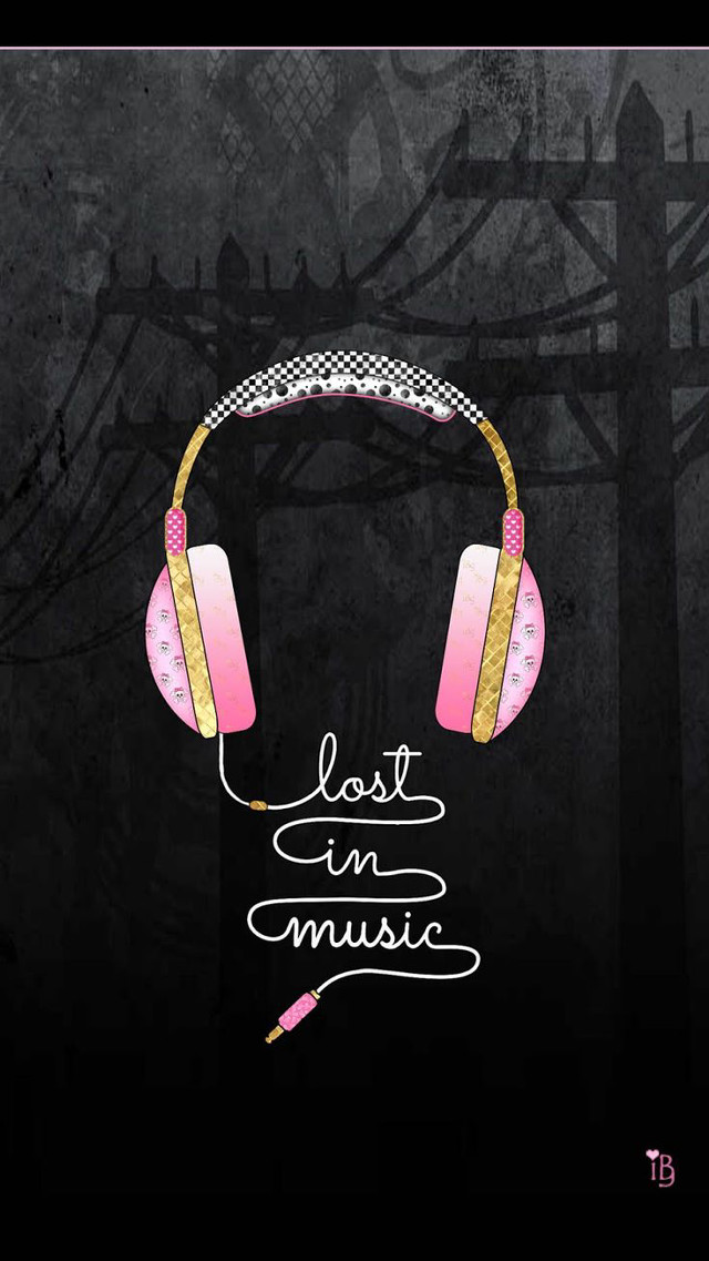 Last in music pink gold free wallpaper - medium preview image
