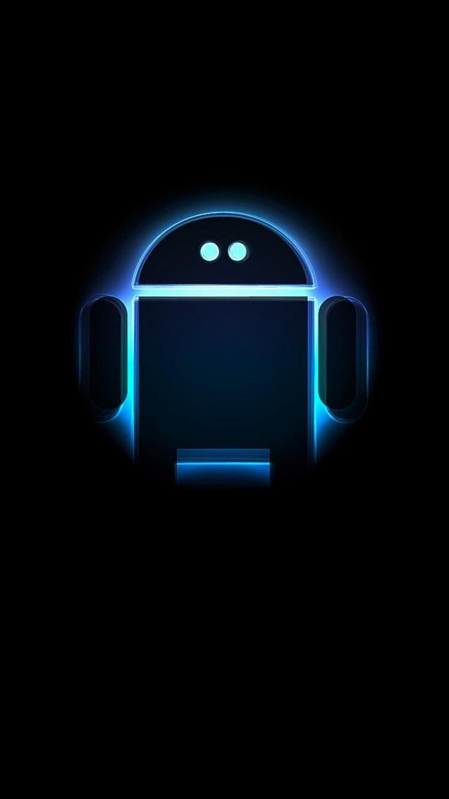 Dark background glowing blue object free wallpaper - medium preview image