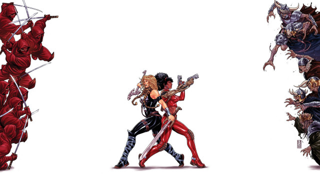 Group guns blood people arms free wallpaper - medium preview image