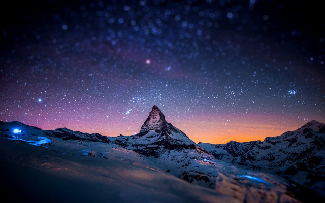 Mountain star filled sky stars #2 free wallpaper - medium preview image