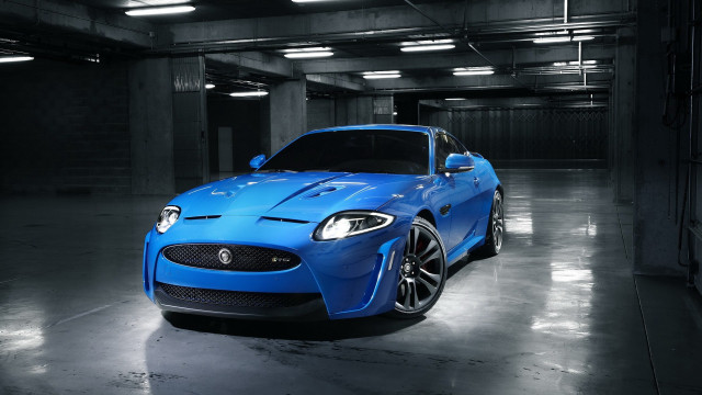 Blue sports car garage lights free wallpaper - medium preview image