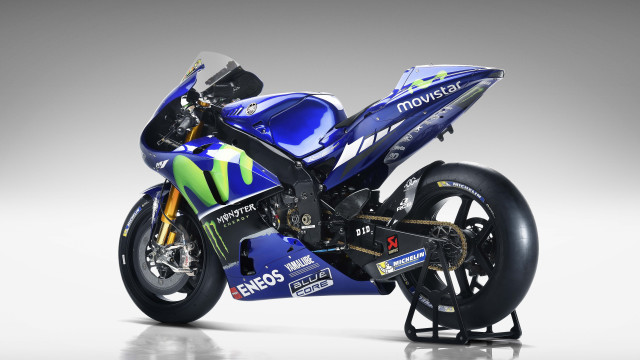 Blue motorcycle green white stripe free wallpaper - medium preview image