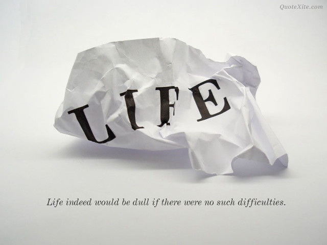 Crumpled paper with life written free wallpaper - medium preview image